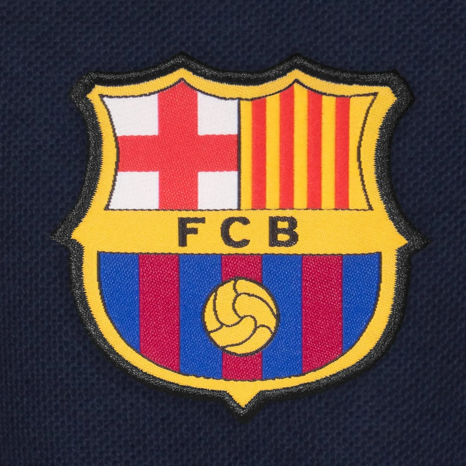 FC Barcelona Official Football Soccer Gift Mens Crest Polo Shirt Navy Blue