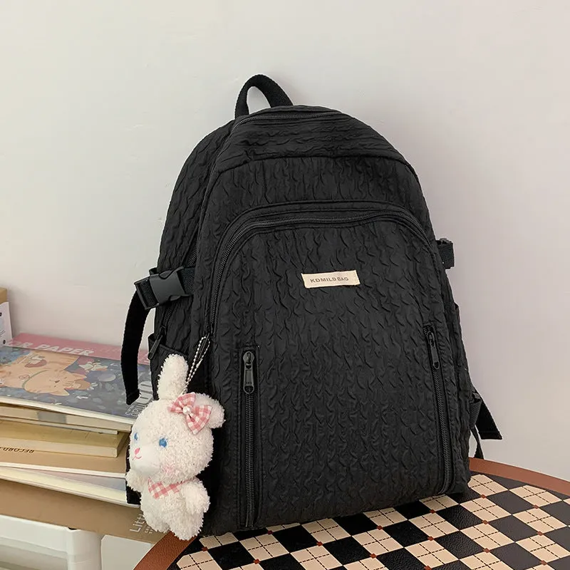 Female Junior High Good-looking Style Simple Backpacks