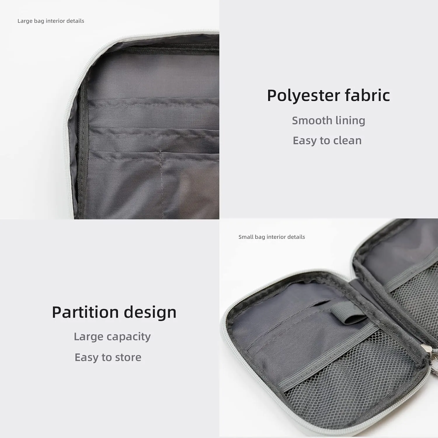 First Aid Bags Empty, Travel Medicine Bag, Medical Supplies Organizer Bag, Portable Kit for Traveling, Car, Home, Camping, Office, Hiking, Outdoor (Oxford Grey)
