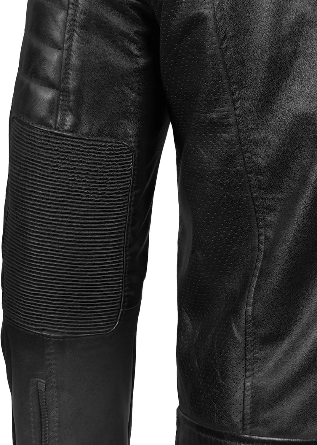 fjackets Cafe Racer Leather Jacket Men - Real Lambskin Natural Grain Leather Motorcycle Jackets For Mens