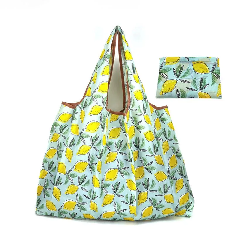 Foldable Reusable Shopping Bags – Large Size, Eco-Friendly Nylon Tote for Women