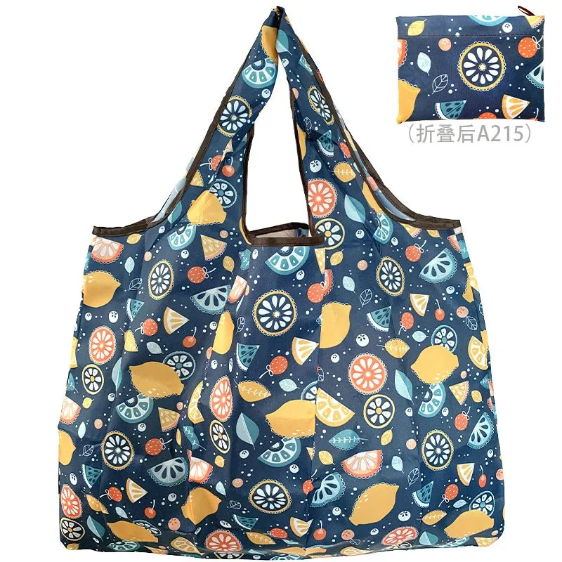 Foldable Reusable Shopping Bags – Large Size, Eco-Friendly Nylon Tote for Women