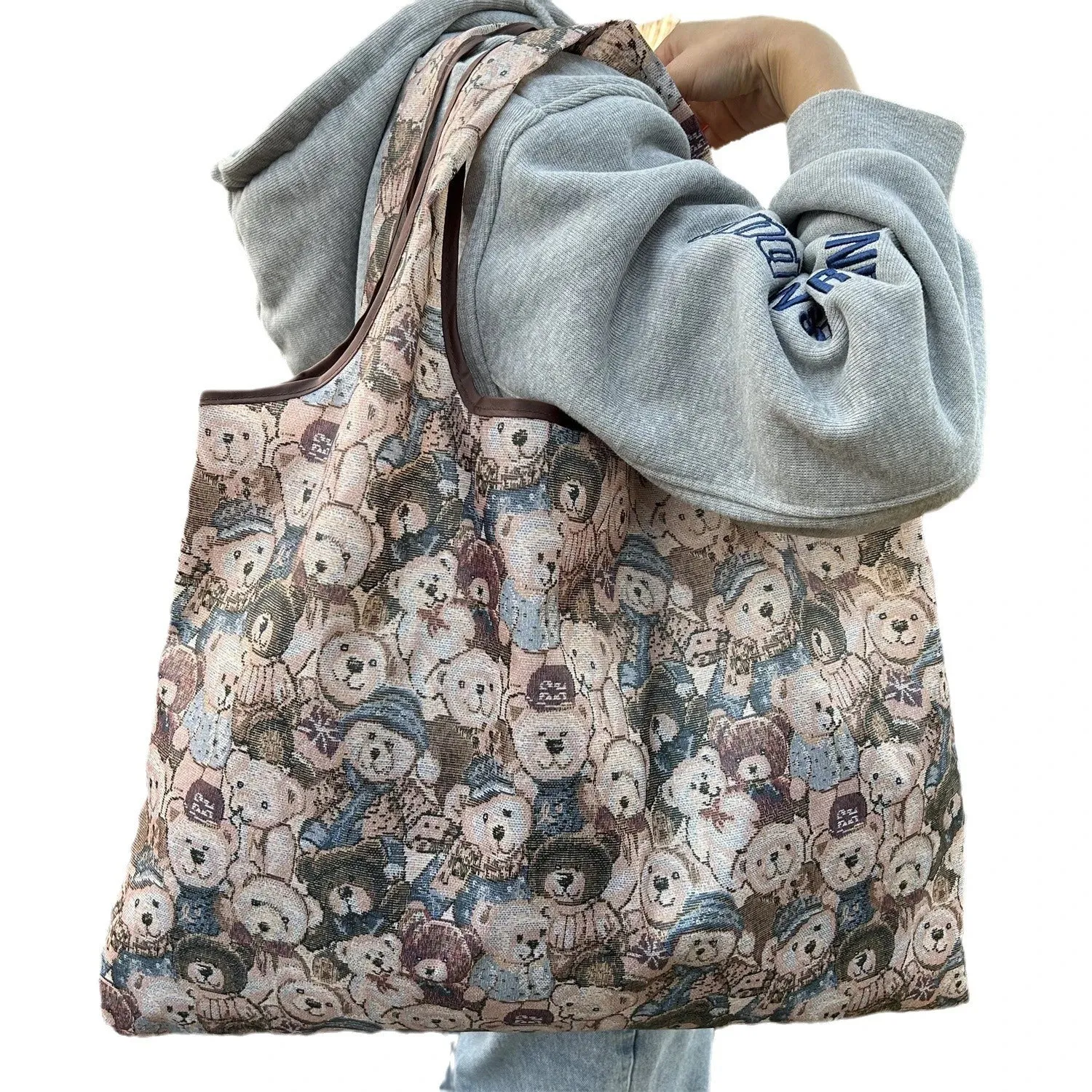 Foldable Reusable Shopping Bags – Large Size, Eco-Friendly Nylon Tote for Women