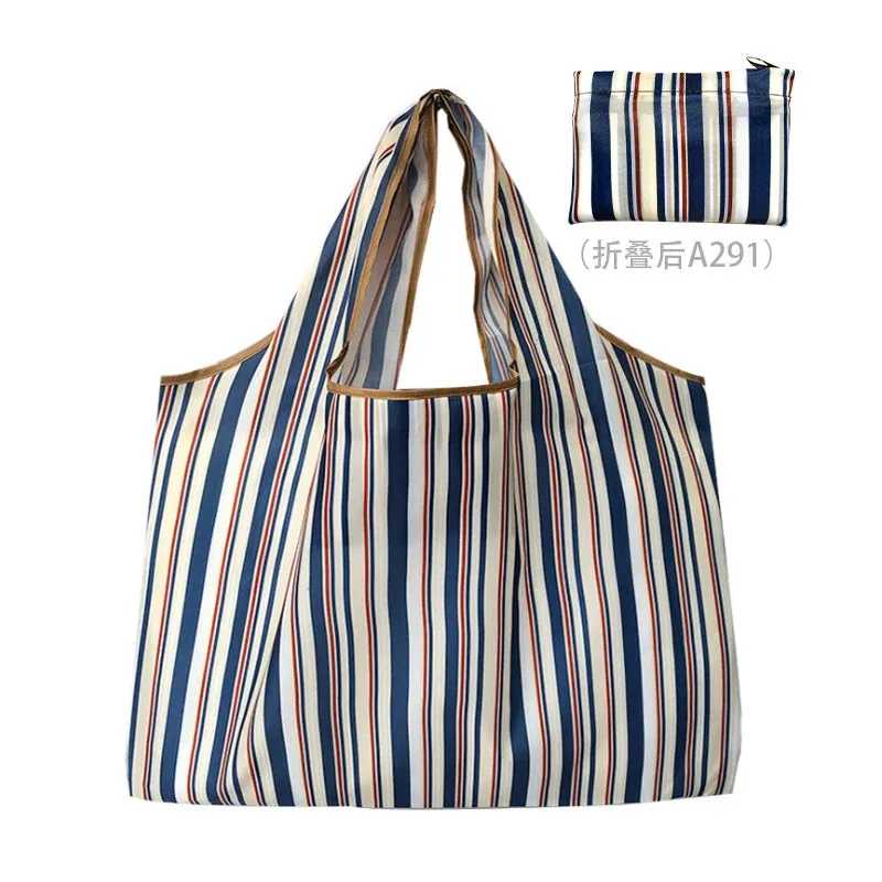 Foldable Reusable Shopping Bags – Large Size, Eco-Friendly Nylon Tote for Women