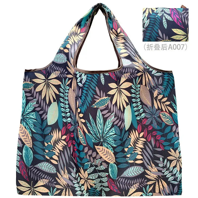 Foldable Reusable Shopping Bags – Large Size, Eco-Friendly Nylon Tote for Women