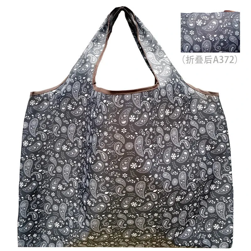 Foldable Reusable Shopping Bags – Large Size, Eco-Friendly Nylon Tote for Women