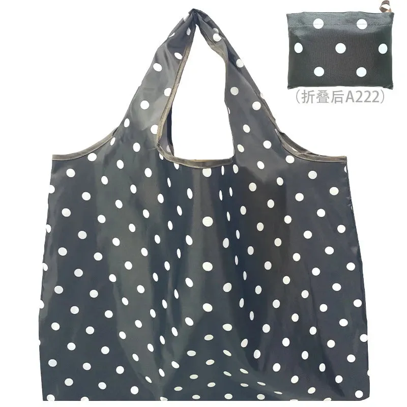 Foldable Reusable Shopping Bags – Large Size, Eco-Friendly Nylon Tote for Women