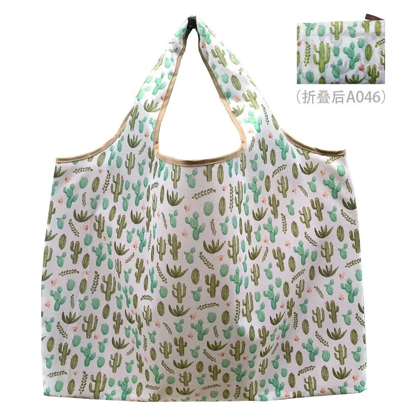 Foldable Reusable Shopping Bags – Large Size, Eco-Friendly Nylon Tote for Women