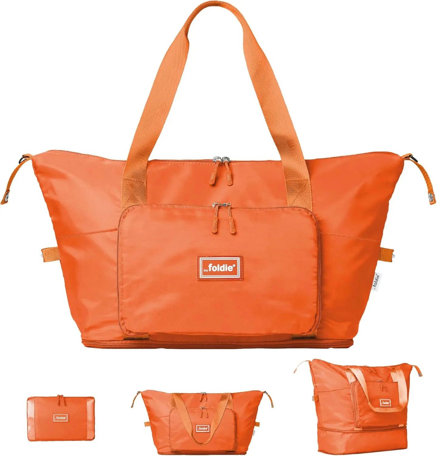 Foldable Travel Tote Bag for Women - 40L Weekender Bag with Multiple Pockets - Carry On Personal Item Travel Bag