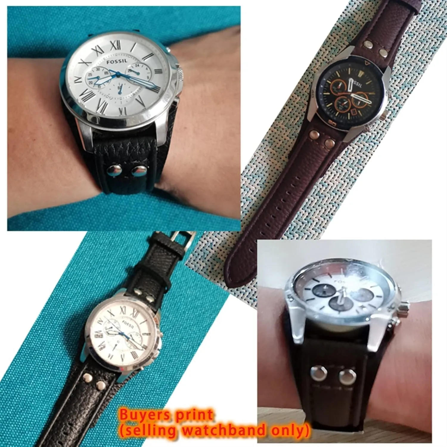 For CH2891CH3051 CH2564 CH2565 watch band mens Genuine Leather Watchbands 22mm 20mm strap With mat leather bracelet