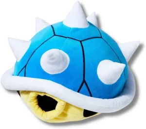 Franco Super Mario Blue Spiny Shell Kids Bedding Super Soft Plush Cuddle Pillow Buddy, (Officially Licensed Product), One Size
