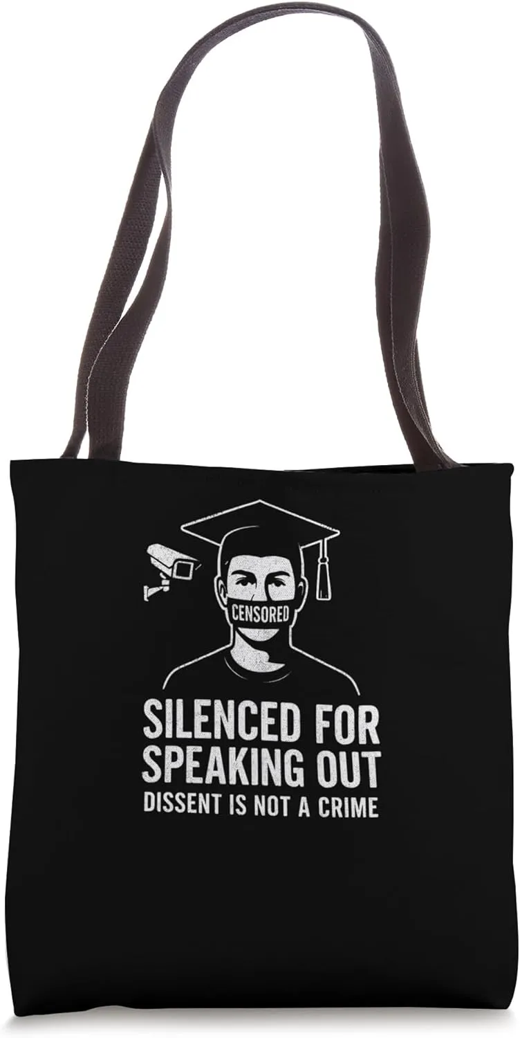 Free Speech Protest Silenced Student Design Tote Bag