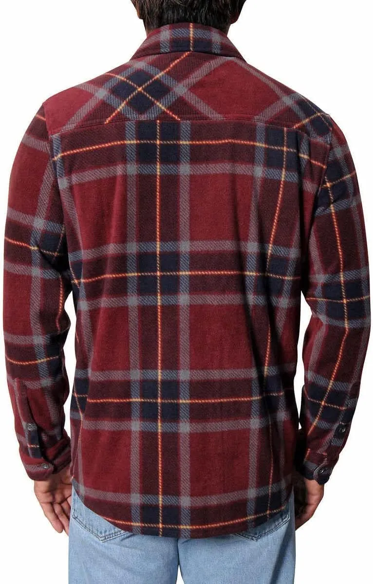Freedom Foundry Mens Lightweight Plaid Fleece Shirt