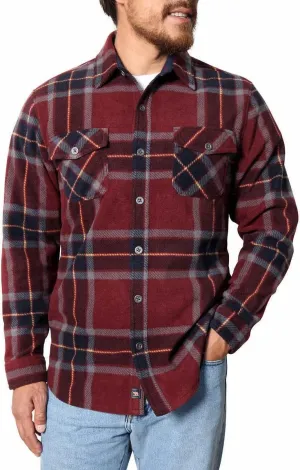 Freedom Foundry Mens Lightweight Plaid Fleece Shirt