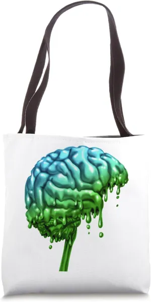 Funny Brain And Education Design Tote Bag