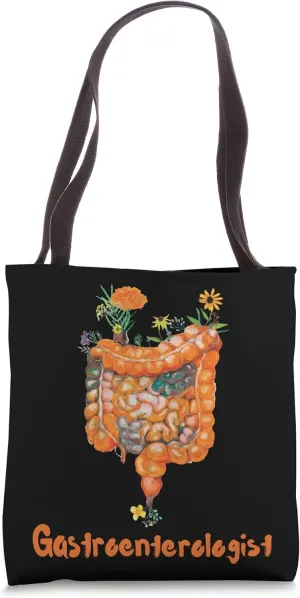 Funny Healthy Gut Flower and Intestines gastroenterologist Tote Bag