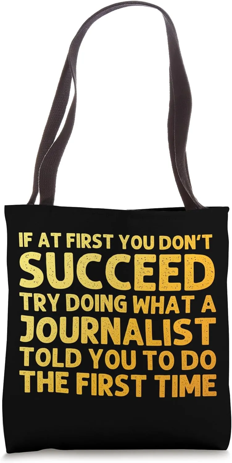 Funny Journalist Design For Men Women Journalism Journalist Tote Bag