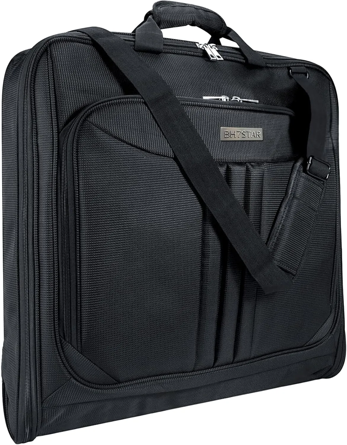 Garment Bag Travel Suit Bag for Men Large 43-Inch Carry on Garment Bag for Business Trip, 2 in 1 Waterproof Hanging Suitcase Luggage Bags for Travel, Foldable Carry On Bag With Shoulder Strap
