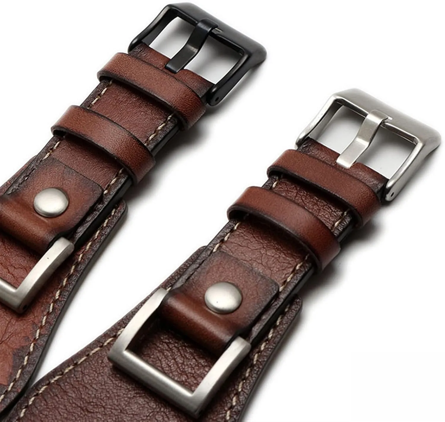 Genuine Leather for Fossil JR1157 Watch Band Accessories Vintage Style Strap with Stainless Steel Joint 24mm Watchbands