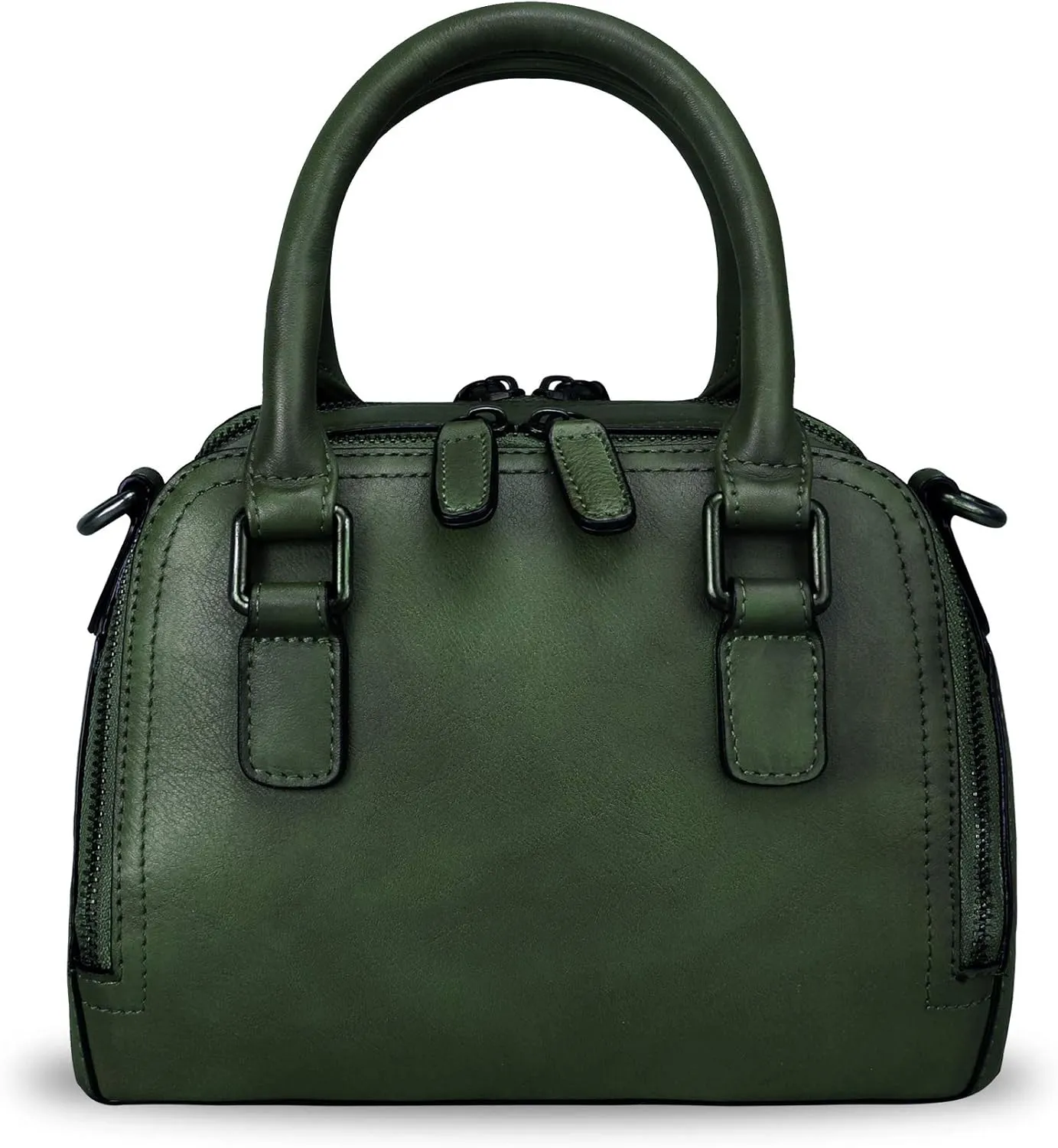 Genuine Leather Handbags for Women Vintage Handmade Top-Handle Handbag Purse Shoulder Bag Cowhide Satchel Bags