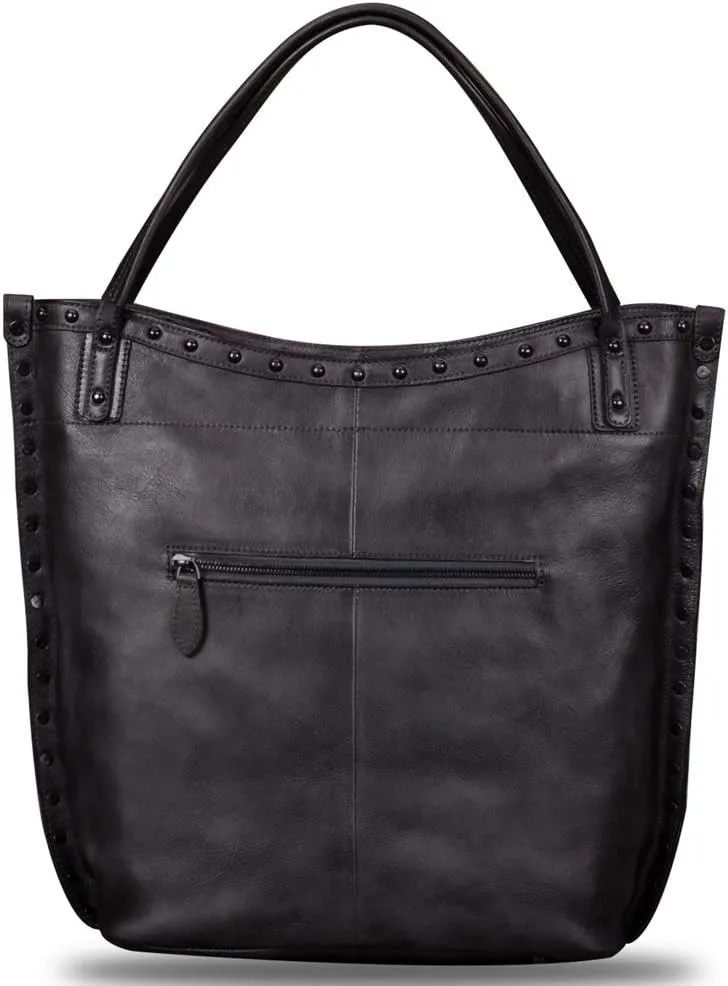 Genuine Leather Large Shoulder Bag Tote Bag for Women Vintage Real Leather Purses and Handbags Satchel Crossbody Bag