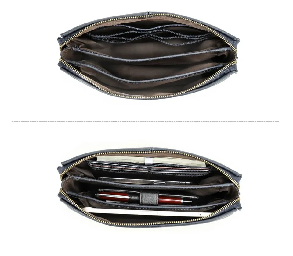 Genuine Leather Men's Clutch Bag