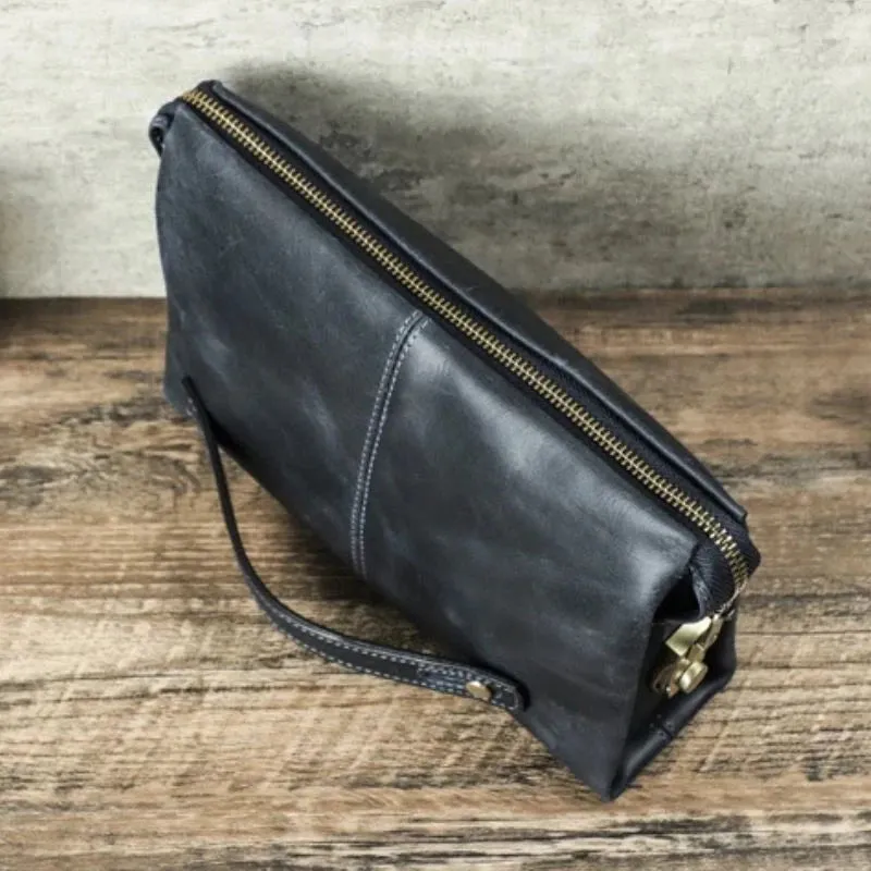 Genuine Leather Men's Clutch Bag