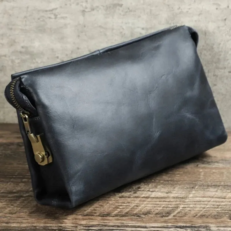 Genuine Leather Men's Clutch Bag