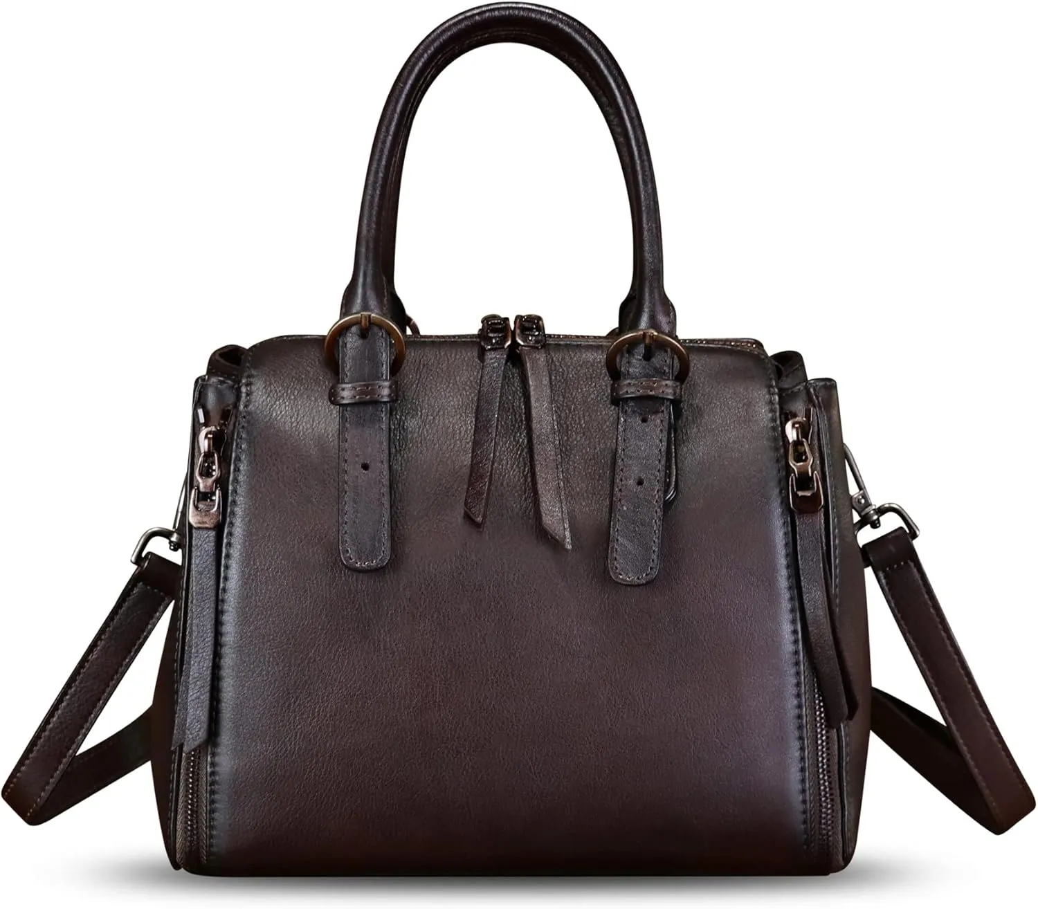 Genuine Leather Purses and Handbags for Women Satchel Bag Vintage Crossbody Shoulder Bag Top Handle Bag Purse