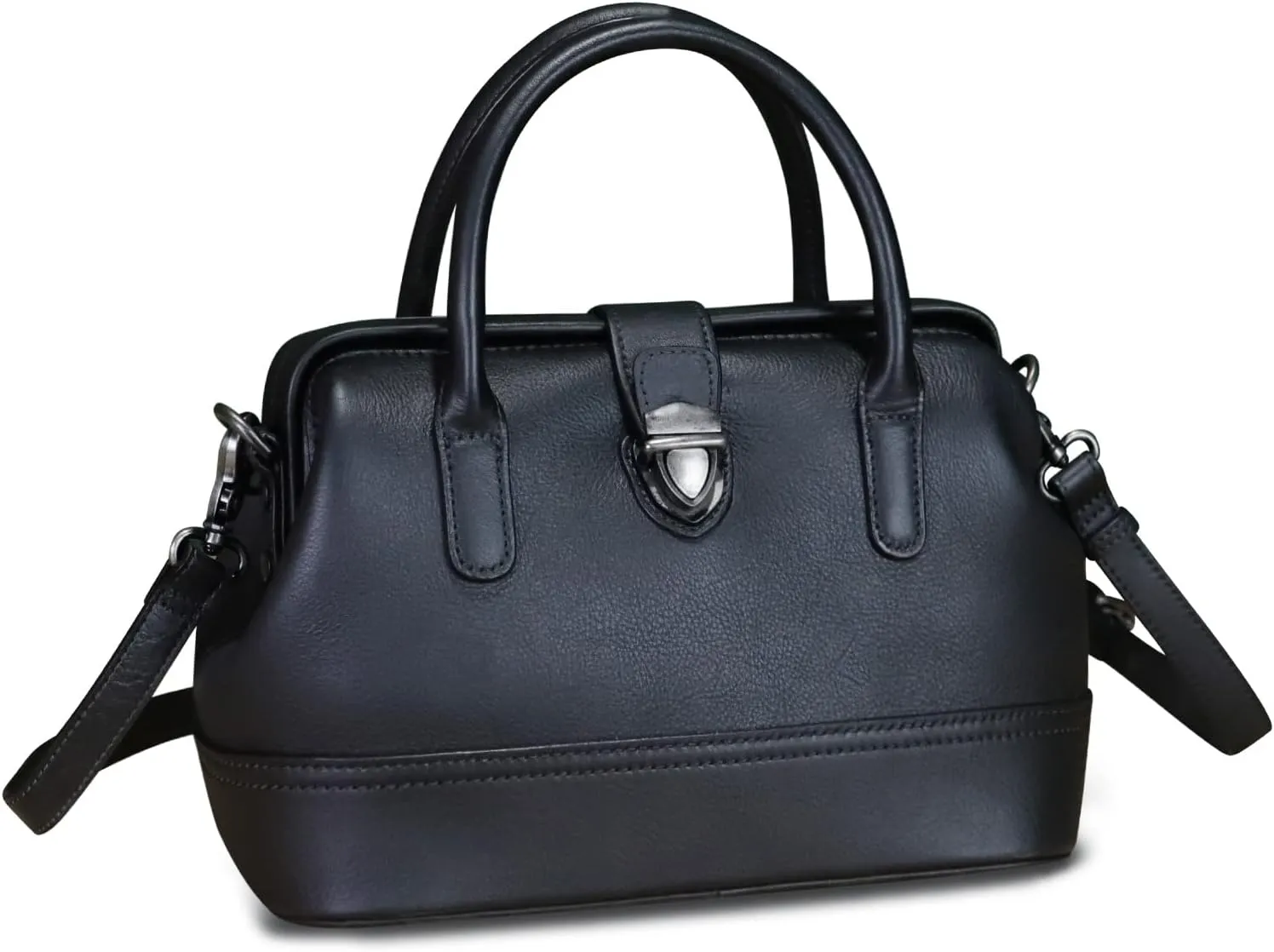 Genuine Leather Purses and Handbags for Women Vintage Handmade Real Leather Shoulder Bag Crossbody Satchel Purse with Strap