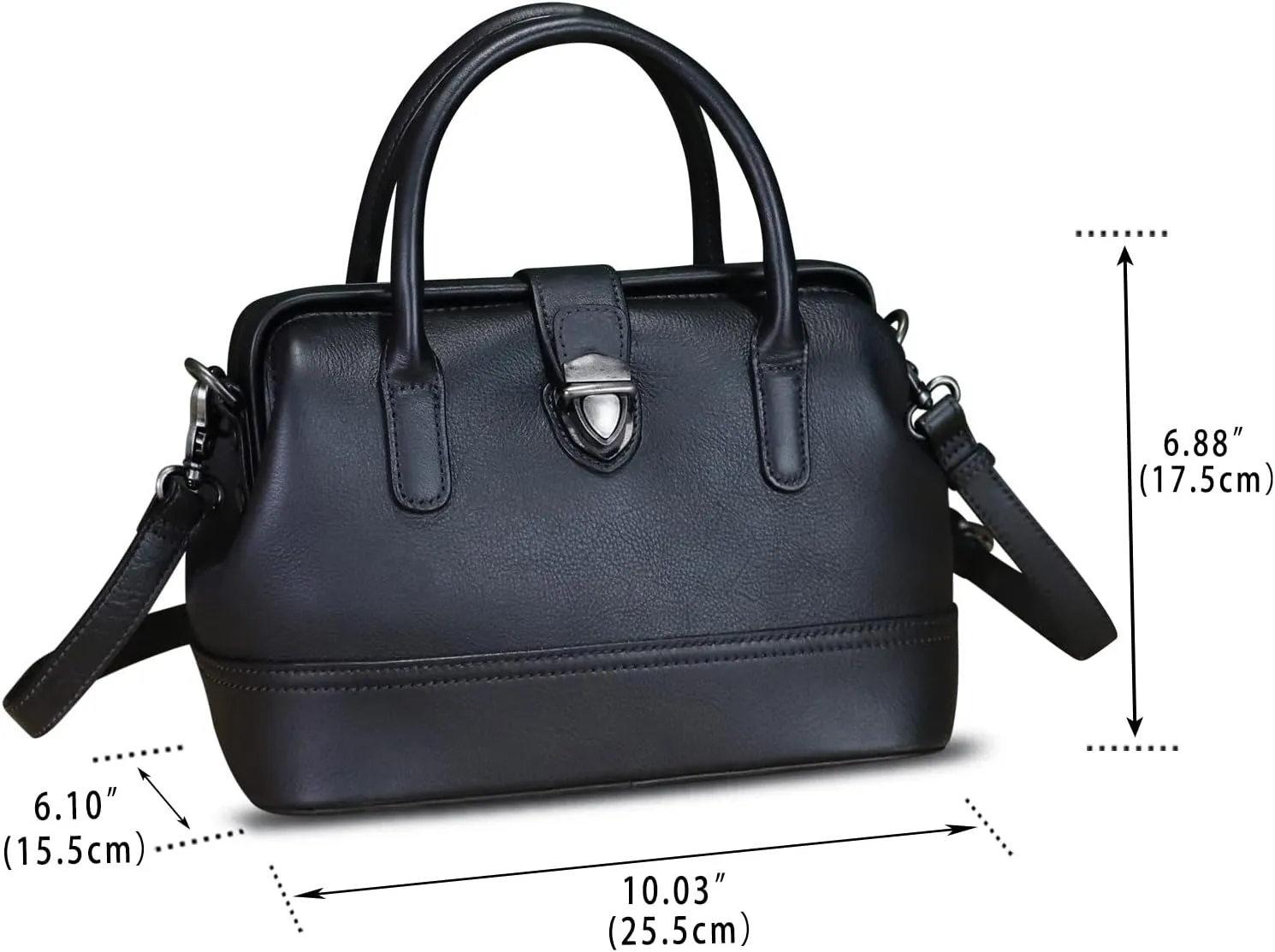 Genuine Leather Purses and Handbags for Women Vintage Handmade Real Leather Shoulder Bag Crossbody Satchel Purse with Strap