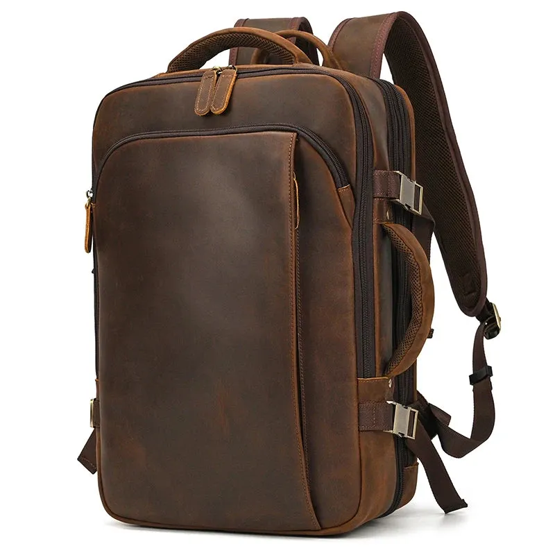 Genuine Leather Travel Backpack
