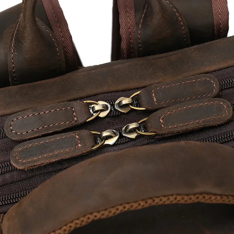 Genuine Leather Travel Backpack