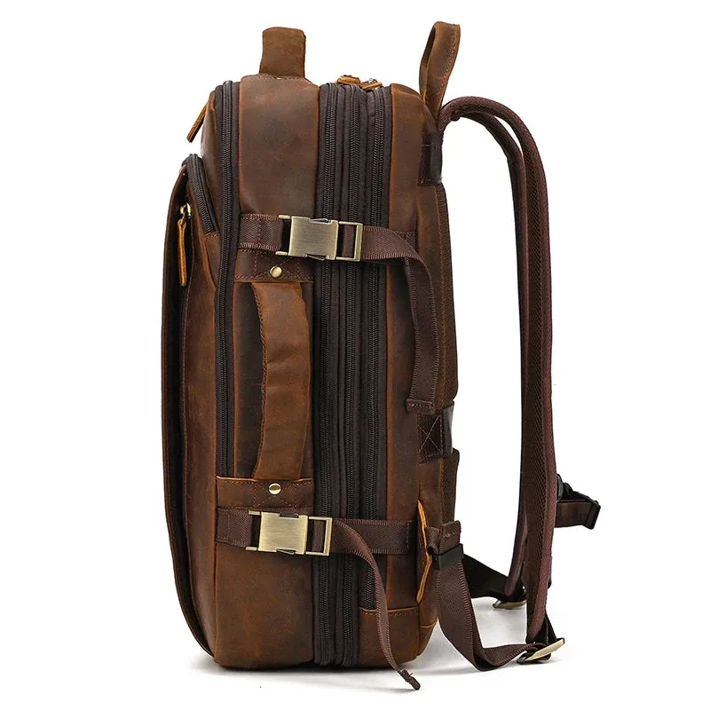Genuine Leather Travel Backpack