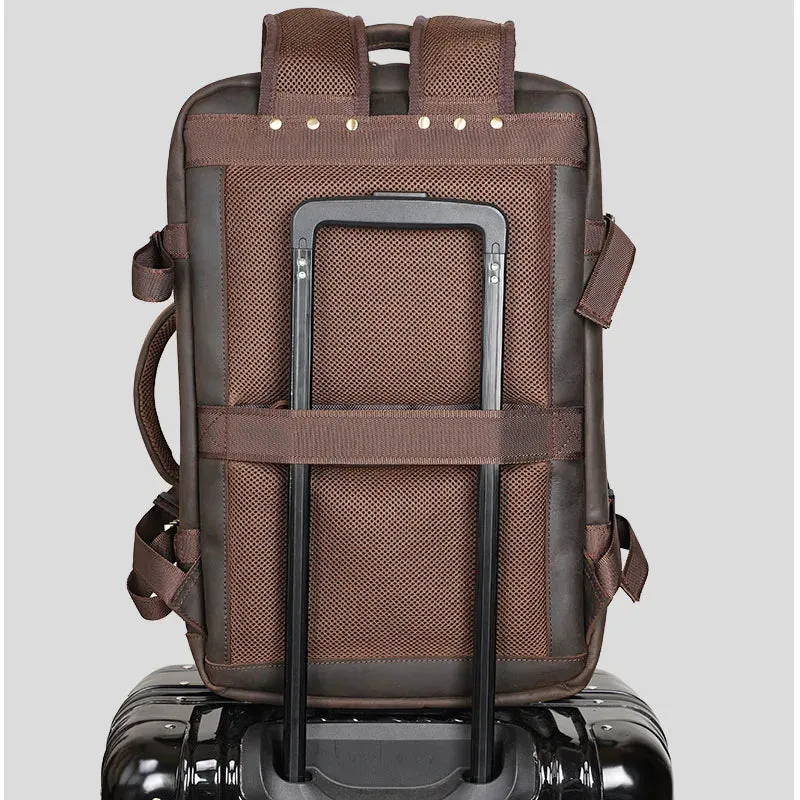 Genuine Leather Travel Backpack