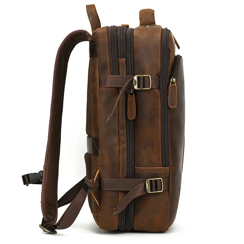 Genuine Leather Travel Backpack