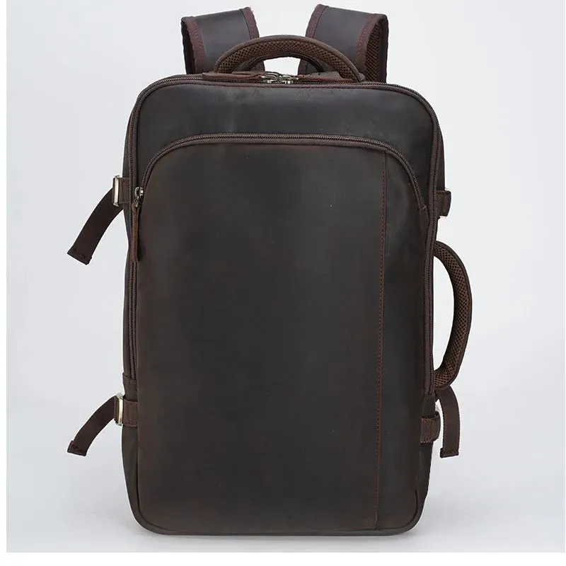 Genuine Leather Travel Backpack