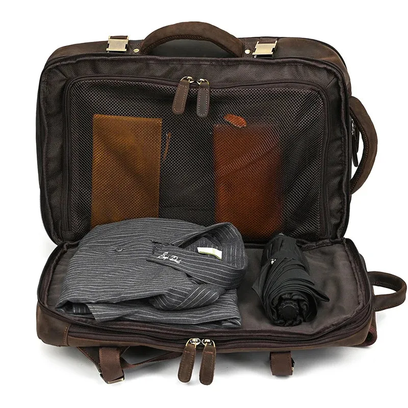 Genuine Leather Travel Backpack