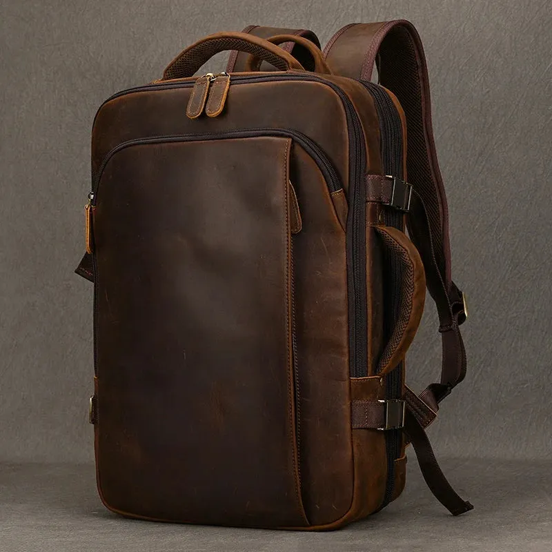 Genuine Leather Travel Backpack
