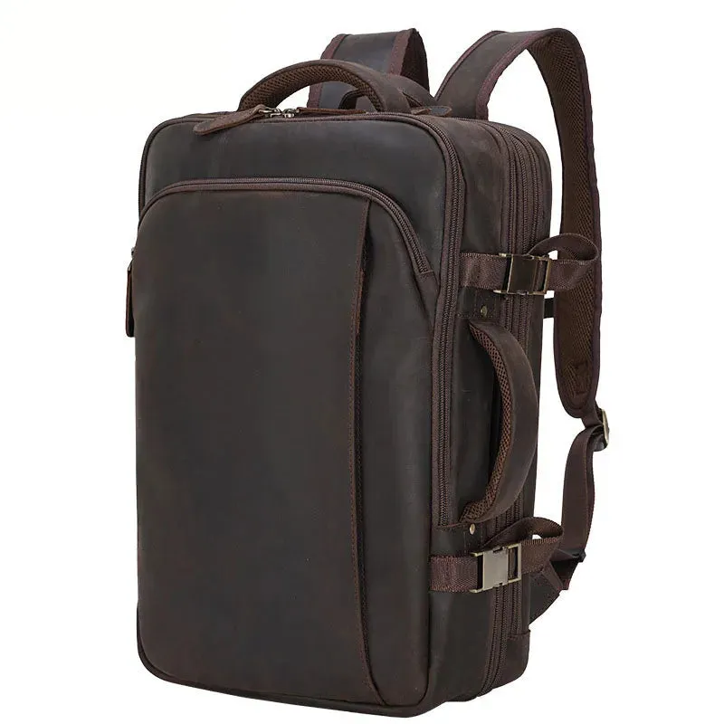Genuine Leather Travel Backpack