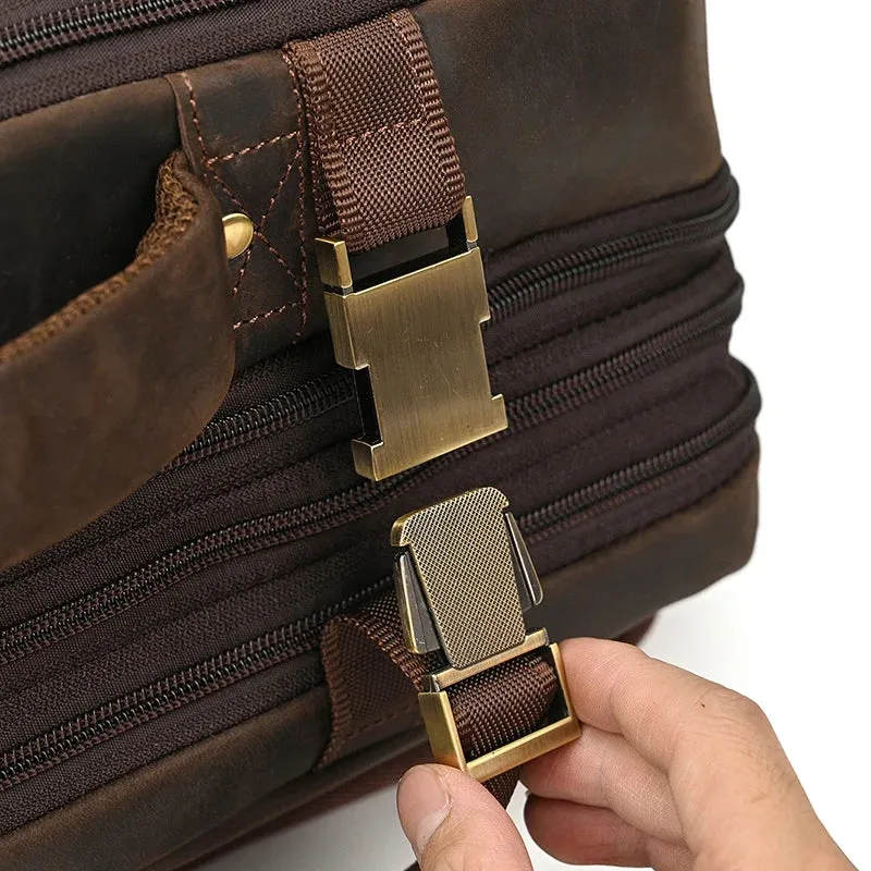Genuine Leather Travel Backpack