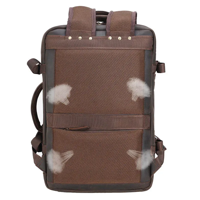 Genuine Leather Travel Backpack