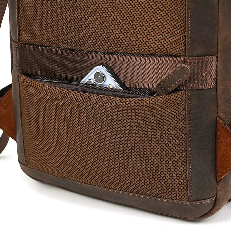 Genuine Leather Travel Backpack