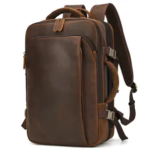 Genuine Leather Travel Backpack