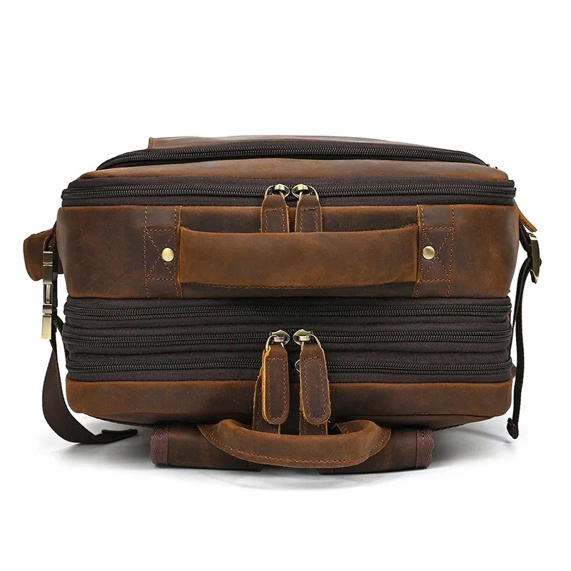 Genuine Leather Travel Backpack