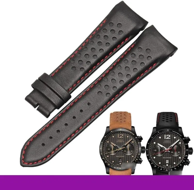 Genuine Leather Watch Strap For Mido Ocean Star Explorer M025.627 Genuine Leather Watch band