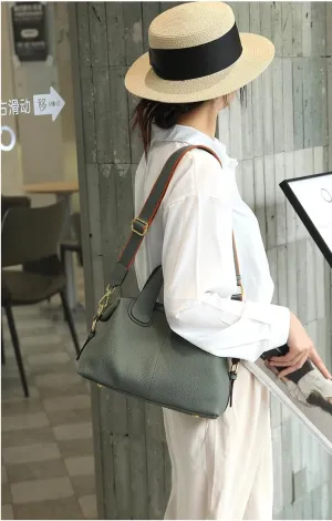 Genuine Leather Women's Bag Purse Shoulder Handbag Cowhide Large Travel Bag