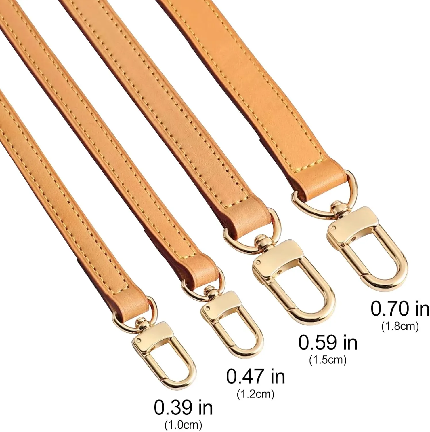 Genuine Vachetta Leather Shoulder Bag Strap Replacement for Handbag or Purse