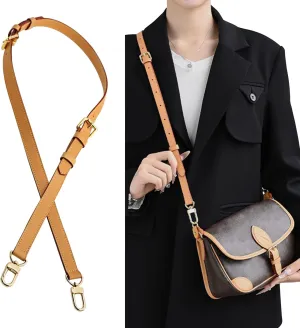 Genuine Vachetta Leather Shoulder Bag Strap Replacement for Handbag or Purse