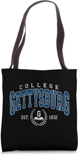 Gettysburg Arch Vintage College Athletic Sports Design Tee Tote Bag